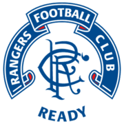 Scroll crest version with banner and 'Ready' motto, worn on shirts between 1990 and 1995