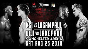 The official poster for KSI vs Logan Paul.