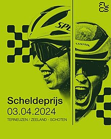 Event poster with previous winners Lorena Wiebes and Jasper Philipsen