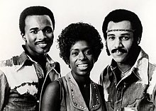 The Hues Corporation in 1970: Karl Russell, H. Ann Kelley and St. Clair Lee (left to right)