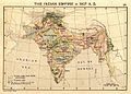 The Indian Empire in 1907 during the partition of Bengal (1905–1912).