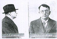 Percy Glading, 1938 mugshot