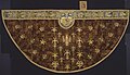 English cope, late 15th or early 16th century. Silk velvet embroidered with silk and gold threads, closely laid and couched. Contemporary Art Institute of Chicago textile collection.