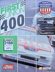 The 1989 First Union 400 program cover, featuring Terry Labonte.