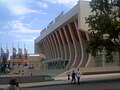 Heydar Aliyev Palace (formerly Lenin Palace) built by B. Ginsburg, E. Melkhisedekov and V. Shulgin[66][67] with the assistance of Armenian architects R. Torosyan, Martin Tovmasyan, and engineer A. Avanesov.[68]