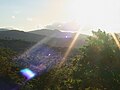 View of Lanyon Valley with the Brindabella Ranges in the distance