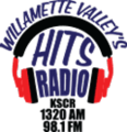 Logo as "Willamette Valley's Hits Radio"