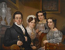 Samuel Beals Thomas, with His Wife, Sarah Kellogg Thomas, and Their Two Daughters, Abigail and Pauline, 1830. Crystal Bridges Museum of American Art