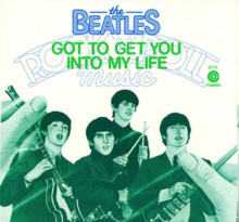 The picture sleeve for the 1976 US single release of the Beatles' "Got to Get You into My Life"