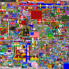 The final product of the original 2017 r/place experiment