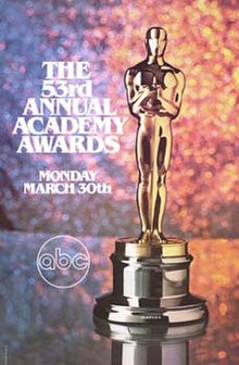 Official poster for the 53rd Academy Awards in 1981