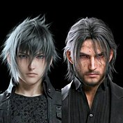 The same character, a black-haired man in black clothing, is shown young on the left and adult after a ten-year time skip on the right.