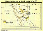 Map 4: Bijapur-Maratha provinces in South India