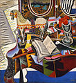 Image 6Joan Miró, Horse, Pipe and Red Flower, 1920, abstract Surrealism, Philadelphia Museum of Art (from History of painting)