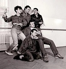 The original lineup of Lačni Franz in 1984