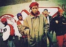 The Source, June 1993 Left to right: Eye, Lord Digga, Masta Ace, Ken and Uneek