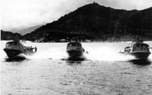 Three Swift Boats n Cam Ranh Bay, Vietnam