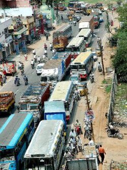 Traffic in Trimulgherry