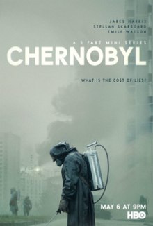 Promotional art showing Chernobyl the five part miniseries for HBO