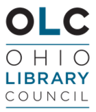 OLC up top (with L in blue, rest in black) and then name of organization underneath it