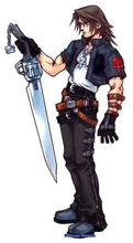 Squall's portrayal in Kingdom Hearts.
