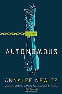 Front cover of the US hardcover edition of Autonomous