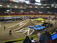 The arena before Monster Jam, prior to renovations