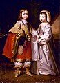 Louis XIV and his unbreeched brother. In French royal portraits sex can be harder to tell, except by the absence of jewellery. 1640s