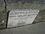 1798 Rebellion commemoration plaque