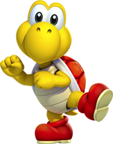 A red Koopa Troopa