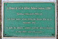 Plaque located at Camp Mujuk, Korea that commemorates LtCol. Alfred Nelson Gordon, CO of VMA-121 who died during the Korean War