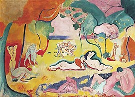 Henri Matisse, 1905–06, Le bonheur de vivre, oil on canvas, 175 x 241 cm, Barnes Foundation