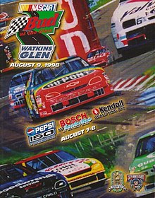 The 1998 The Bud at The Glen program cover.
