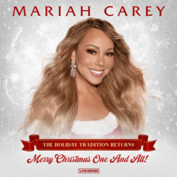 Poster featuring a headshot of Mariah Carey and the tour's title