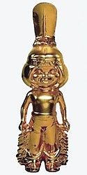 The golden Bravo Otto statuette, depicting a Native American boy