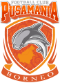 Borneo F.C. logo from its foundation until its change in their 7th anniversary.