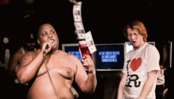 Injury Reserve performing in 2018; from left to right: Ritchie with a T, Stepa J. Groggs, Parker Corey