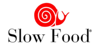 The Slow Food logo: a red snail with the text "Slow Food" below in black characters