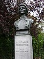 The bust of Constance Markievicz in St Stephen's Green in Dublin.