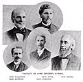 Cobb Divinity School faculty, ca. 1895 with Anthony in the lower left