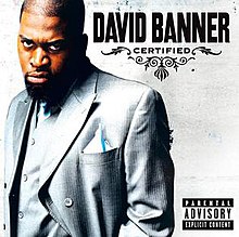 The cover features David Banner wearing a grey tuxedo against a grey background. Both the artist's name and album title appear on the top right, colored in black.