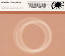 Several concentric faded white circles against a brown background with a white bar across the top showing the artist name, title, track list, barcode and label name