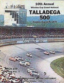 Official poster for the 1978 Talladega 500