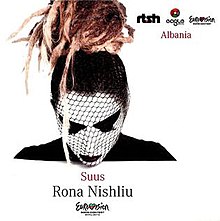 The cover portrays the singer's face painted with dark colours