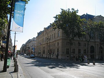 Rue de Rivoli as it runs through Le Marais, in Paris' 4th arrondissement