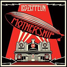 A black and red drawing of a zeppelin
