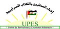 Logo of the "Unión de Periodistas y Escritores Saharauis" (UPES) (in English: Sahrawi Journalists and Writers Union), an UGTSARIO branch founded in 1980.[7]