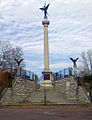 The monument, as seen from the street