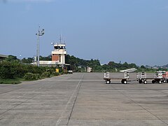 Zamboanga International Airport ramp, control tower