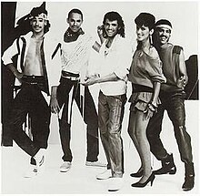 DeBarge in 1983. (From left to right) Mark DeBarge, James DeBarge, El DeBarge, Bunny DeBarge, Randy DeBarge